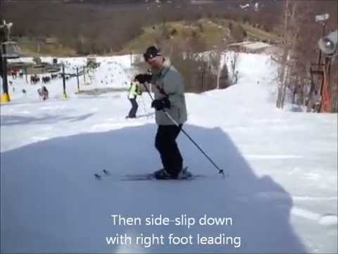 syt ski - most basic = learn SIDE-STEP