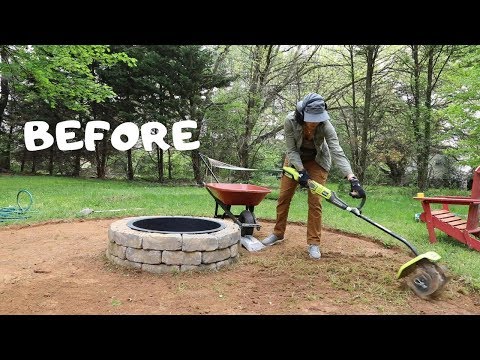 How to Make a Fire Pit Seating Area: Backyard Makeover - Thrift Diving