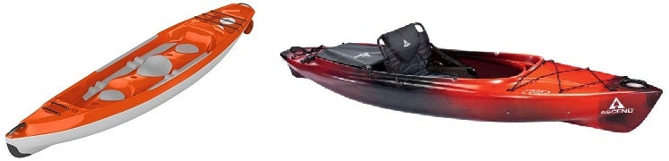 Sit in kayak vs sit on top kayak