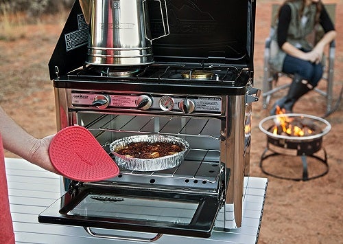 The 7 Best Stoves For Camping Reviewed Rated 2018 Outside Pursuits Camp Chef Camping Outdoor Oven With 2 Burner Stove