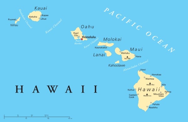 map of hawaii snorkel islands