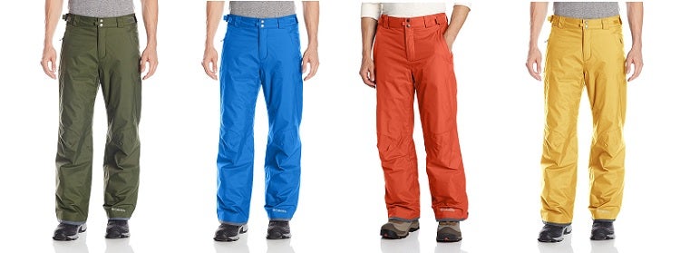 Gerry Men S Stretch Snow Pants Size Chart