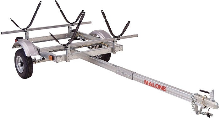 Malone EcoLight J-Rack Kayak Trailer Package