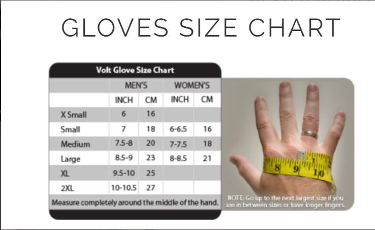 Joe Rocket Gloves Size Chart