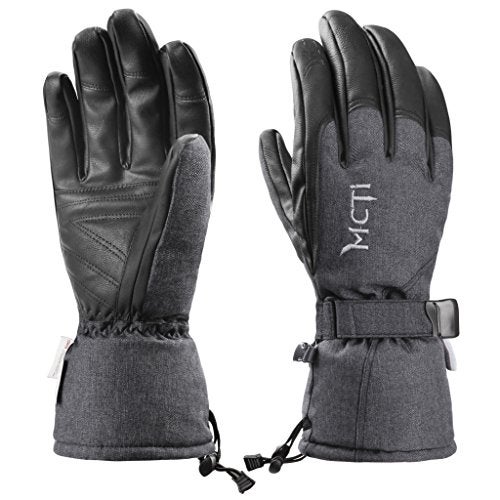 KINEED Waterproof Winter Gloves 3M Thinsulate Insulated Ski Snowboard Cold Weather Warm Gloves for Mens Womens