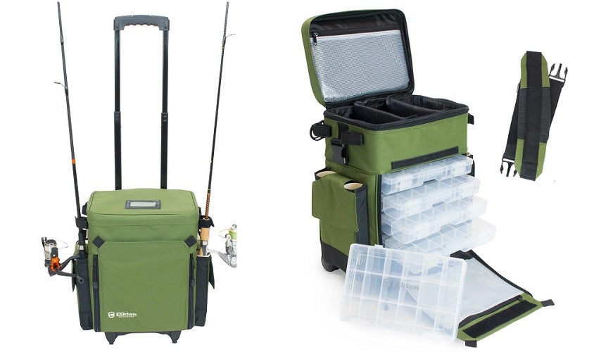 Elkton Outdoors Rolling Tackle Box