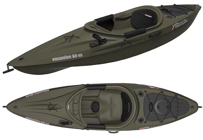 Sun Dolphin Excursion SS 10-Foot Sit-in Fishing Kayak