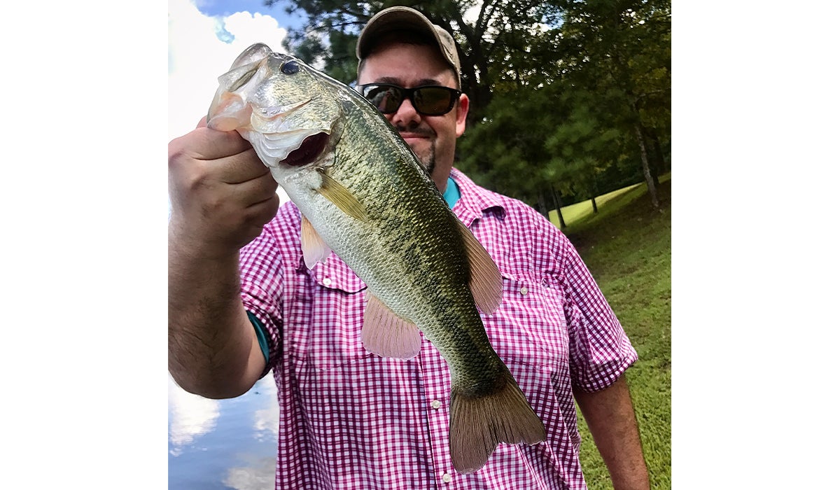 Author with a bass