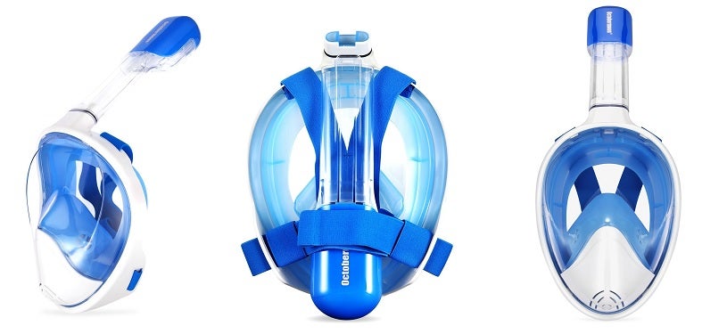 Octobermoon Second Gerneration 180 view Panoramic Full Face Snorkel Mask Octobermoon Original Second Gerneration 180 view Panoramic full face Snorkel Mask