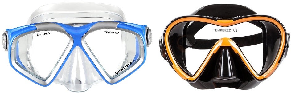 Snorkel Gear Mask - One Pane vs 2 Pane