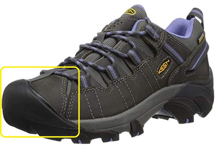 Toe Cap on Womens Hiking Shoes