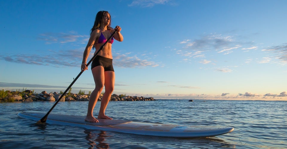 SUP Board Stand up Paddle Pro 305*76*15cm aufblasbar Paddling Surfboard 110KG