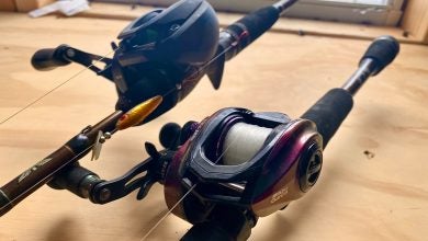 Shimano and Abu Garcia Low-Profile Baitcasting reels