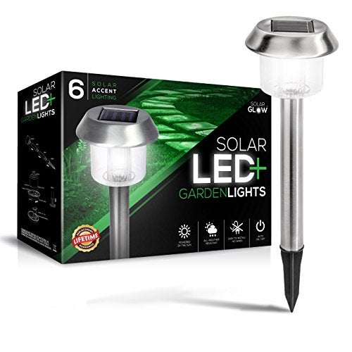 Top 5 Best Solar Led Garden Landscape Lights Reviewed 2018 1 Solarglow Stainless Steel Led Solar Garden Lights