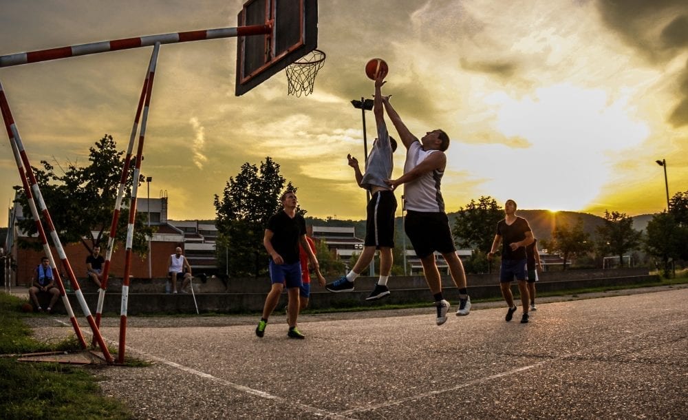 Outdoor Basketball Game