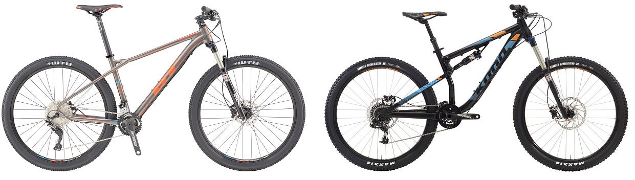 starter mountain bike hardtail vs full suspension