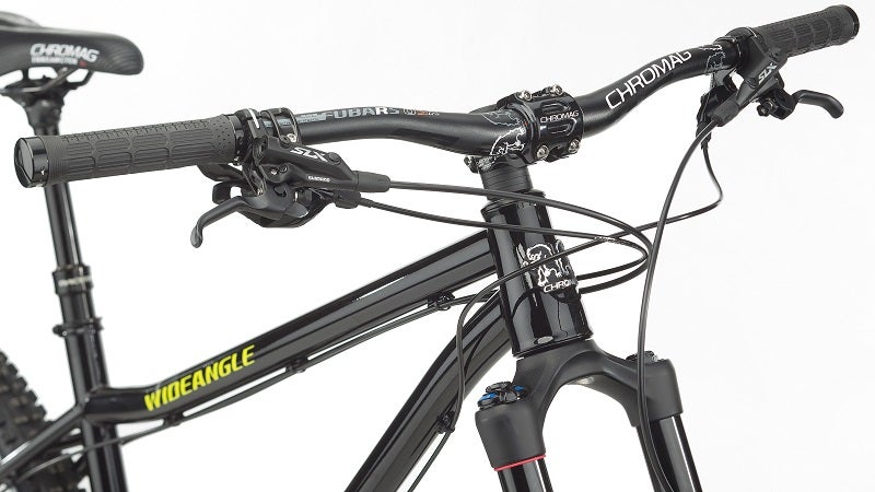 Chromag 780mm wide Fubar handlebars Chromag Wideangle GX Jenson Spec-A Hardtail Bike