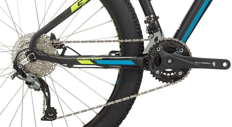 GT Pantera Comp Mountain Bike 2x9 drivetrain GT Pantera Comp Mountain Bike Gears