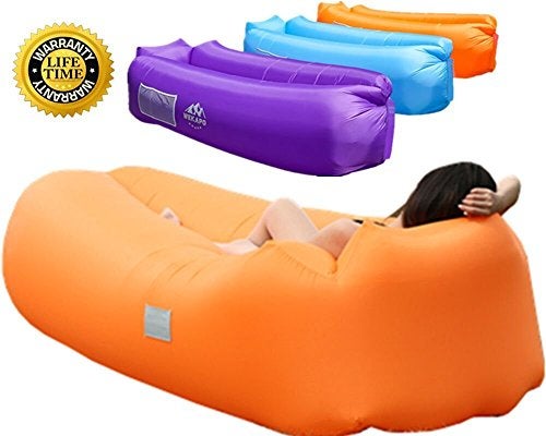 Pool Floating Air Lounger Bed for Adults or Kids Easy to Inflate and Puncture Resistant Perfect for Tanning or Relaxing in The Sun MaxIT Inflatable Hammock Sofa