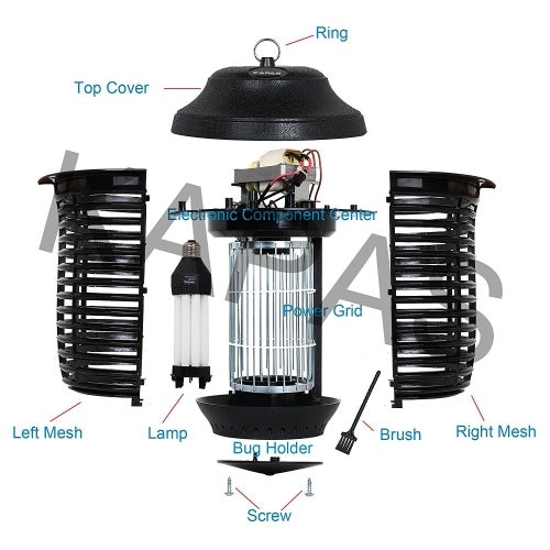 Electric-Kapas-Outdoor-Mosquitoes-Coverage-bulb-diagram