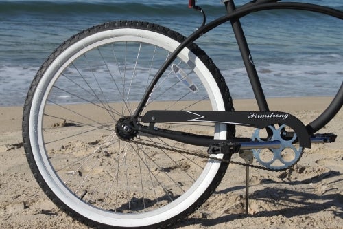 Firmstrong-Single-Cruiser-Bicycle rear wheel view