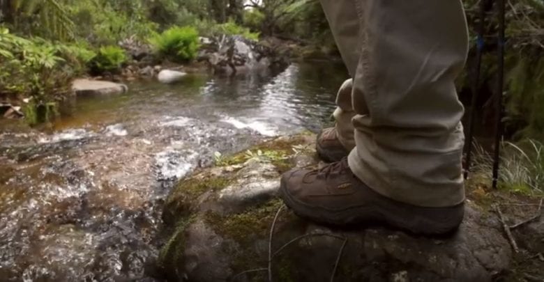 waterproof boots hiking near water