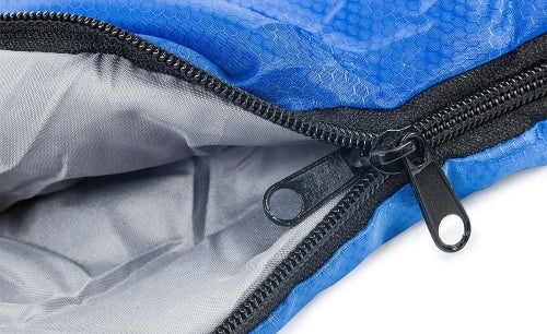 Sleeping-Bag-Lightweight-Waterproof-Compression zipper closeup