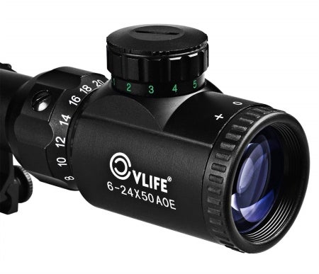 CVLIFE-Hunting-Rifle-6-24x50-Illuminated scope adjustments