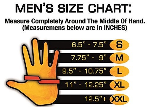 heated gloves battery size chart