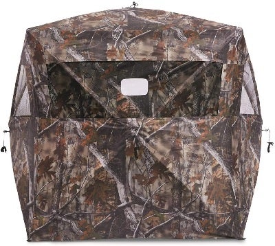 small hunting blind outside pursuits