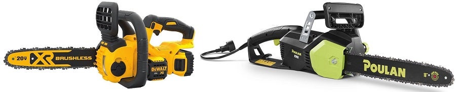Electric Corded vs Battery Operated Chainsaws Electric Corded vs Battery Operated Chainsaws