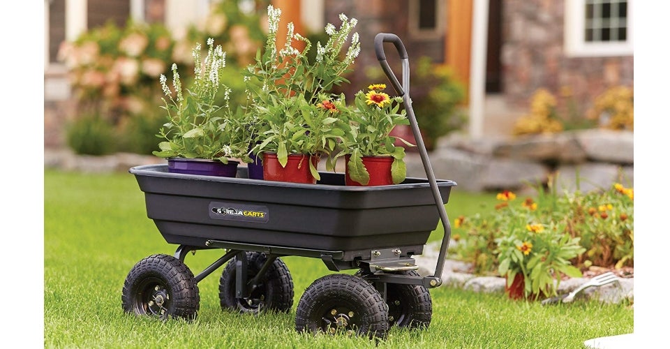Garden Star 70006 Flat Free Yard Rover Wheelbarrow/Garden Cart 