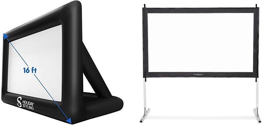 Inflatable vs Fixed Outdoor Projector Screens