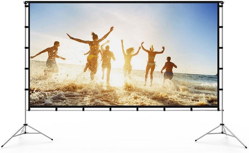 Vamvo Outdoor Projector Screen with Stand 