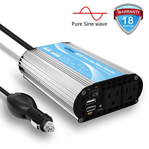 BRAND NEW PURE SINE WAVE POWER INVERTER 300/600 WATT 12V DC TO 120V AC! 