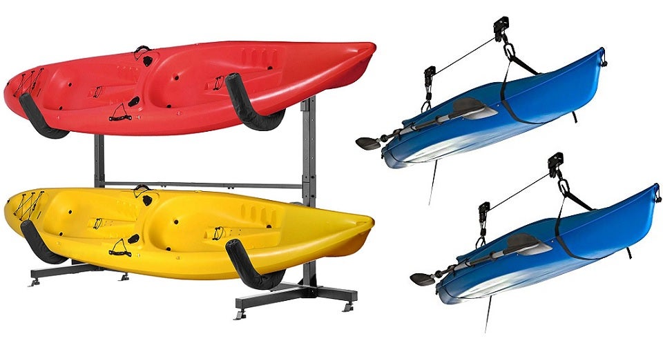 30 Kayak Hoist Garage Storage Solution Youtube