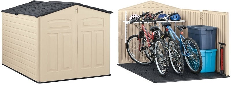 Rubbermaid Slide-Lid Outdoor Bike Storage Shed