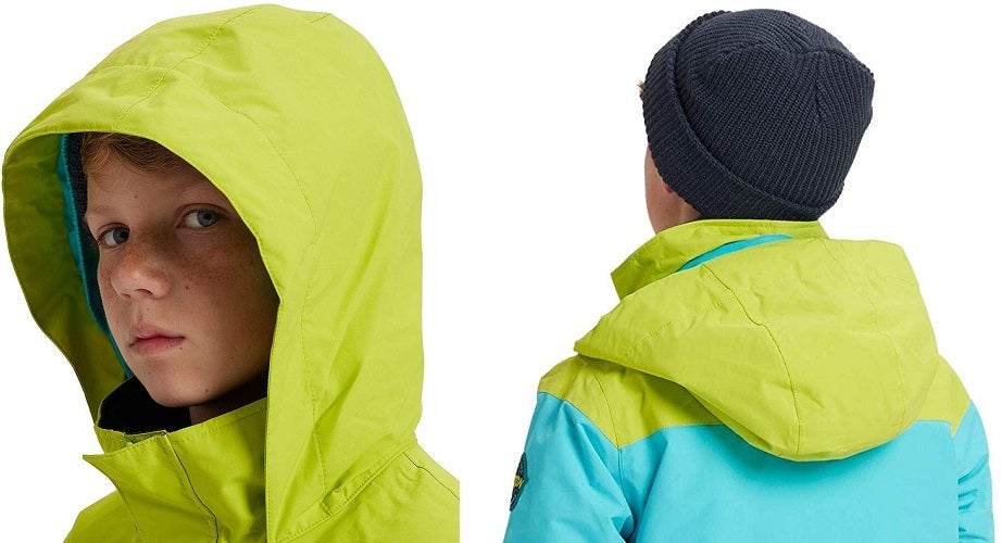 kids ski jacket hood