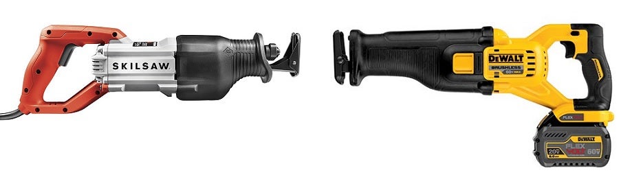 cordless reciprocating saw vs electric reciprocating saw