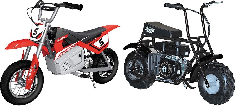 gas vs electric mini bike