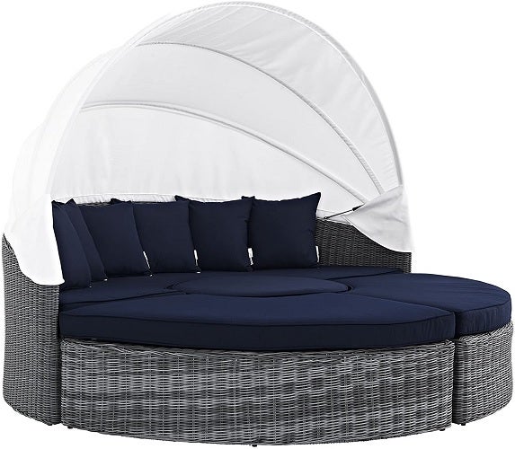Modway Summon Outdoor Patio Daybed with Canopy