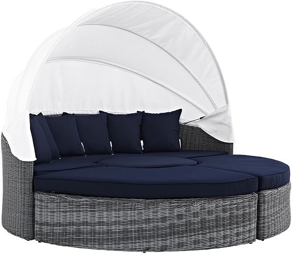 Modway Summon Outdoor Patio Daybed with Canopy
