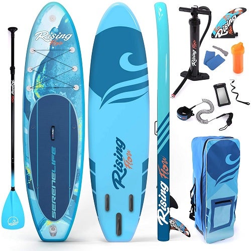 Pagaie Isup Paddling 320cm Sup Board Stand Up Paddle Surf-Board Gonflable Incl 