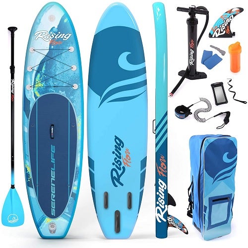 SereneLife Inflatable Stand Up Paddle Board