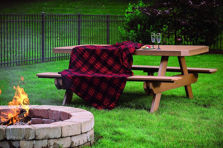 LuxCraft Outdoor Picnic Table