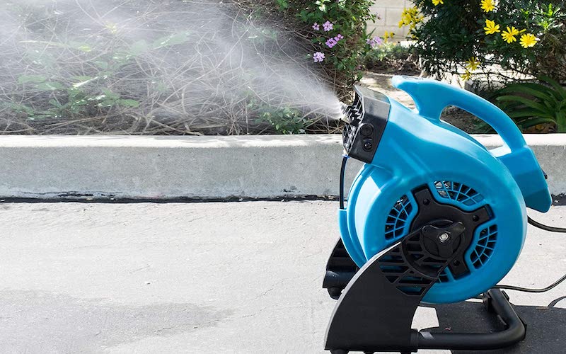 The XPOWER Cooling Misting Fan. best misting system