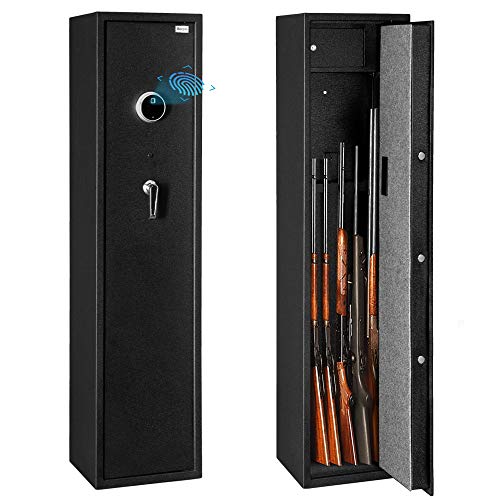 Golval RF3028 Quick Access Biometric Rifle Safe,Gun Safe,Cabinet 6 Guns 