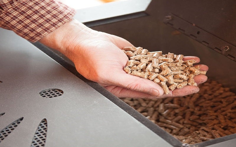 Pellets in stove