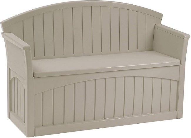 Suncast Outdoor Patio Bench with Storage
