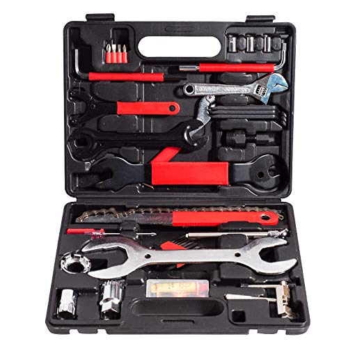 BONMIXC Comprehensive Bicycle Repair Tool Kit 20 in 1 Multi-Function Bike Mechanic Fix Tool Set with Portable Pouch Household Hardware Tools BONMIXC Comprehensive Bicycle Repair Tool Kit 20 in 1 Multi-Function Bike Mechanic Fix Tool Set with Portable Pouch Household Hardware Tools